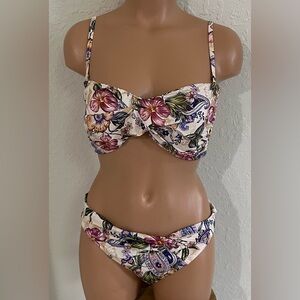 Jets Australia bandeau bikini set 8/10 NWOT